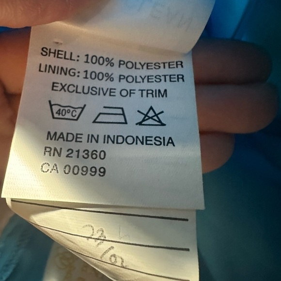 NWT Mori Lee chiffon ruffle formal maxi dress in periwinkle size 10, Never Worn - Picture 10 of 12